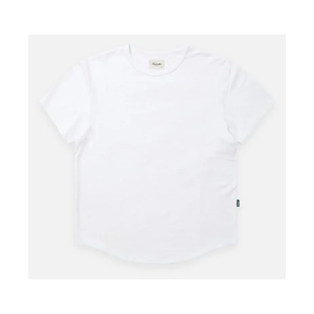 Kuwalla Tee Slub Hi Lo Tee White