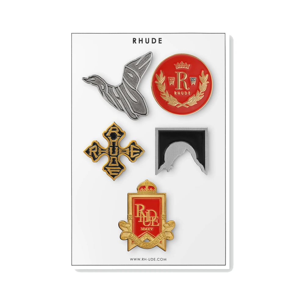 Rhude Enamel Pin Set - Holiday Edition Multi