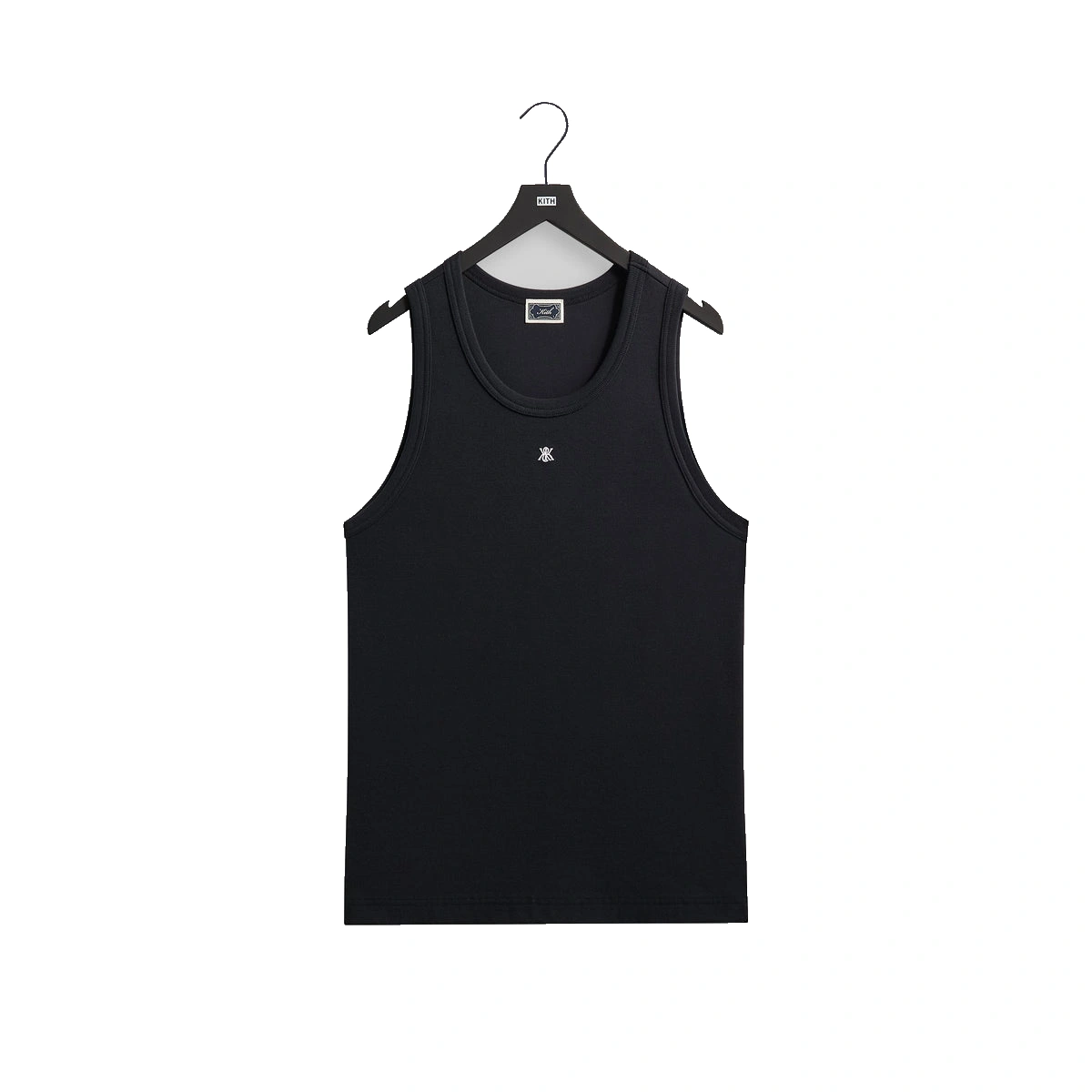 Kith Crest Ribbed Tank Black
