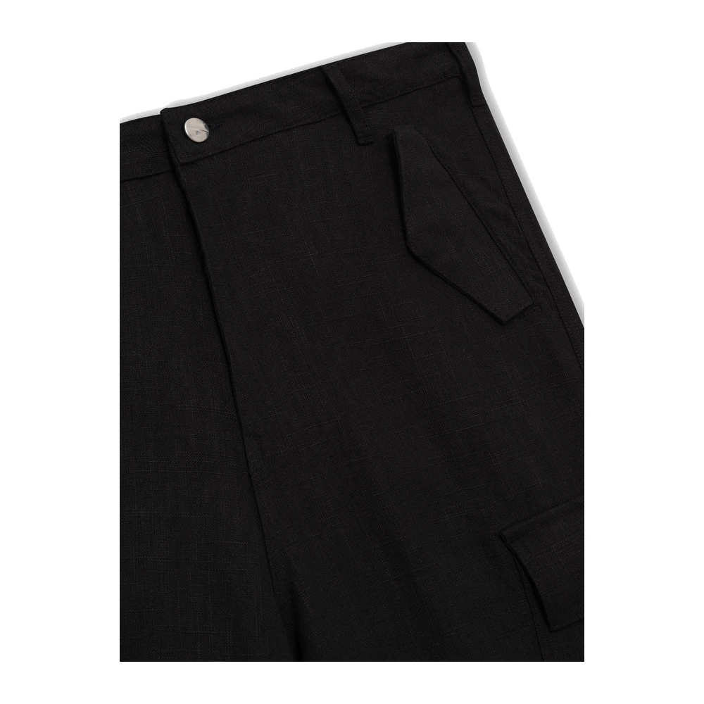 Rhude Linen Parachute Pant Black