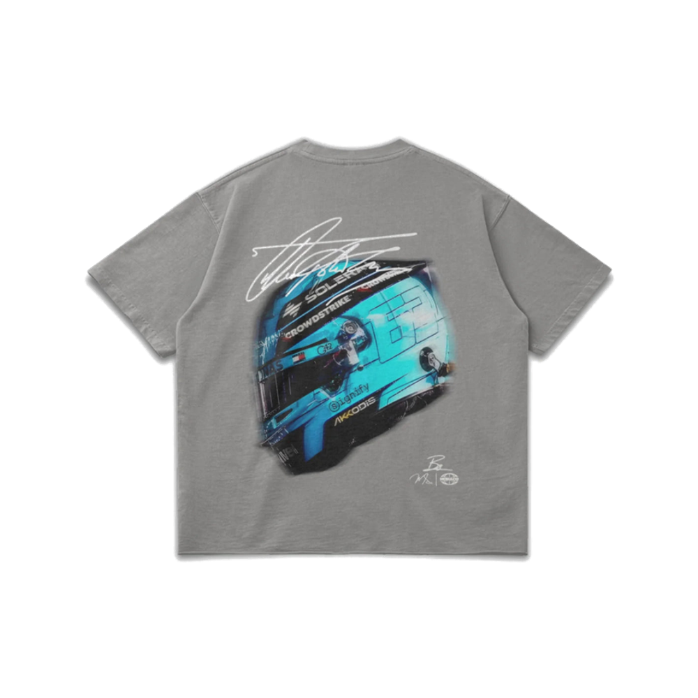Monaco Social Club Russell Helmet Tee Light Gray