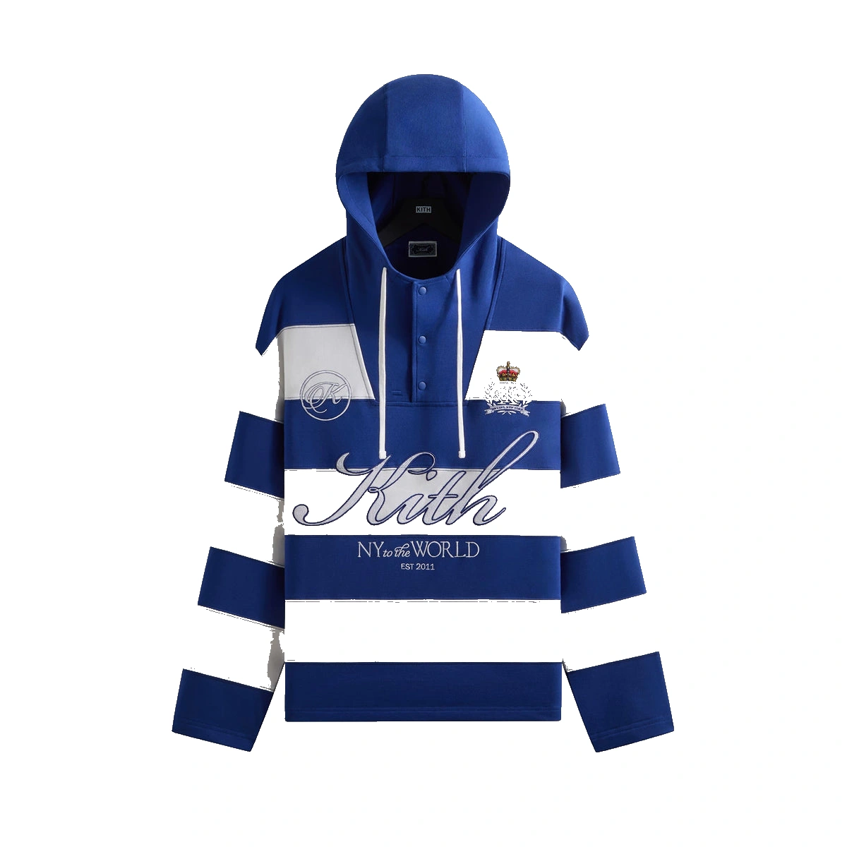 Kith Compact Fleece Striped Caleb Anorak Hoodie Layer