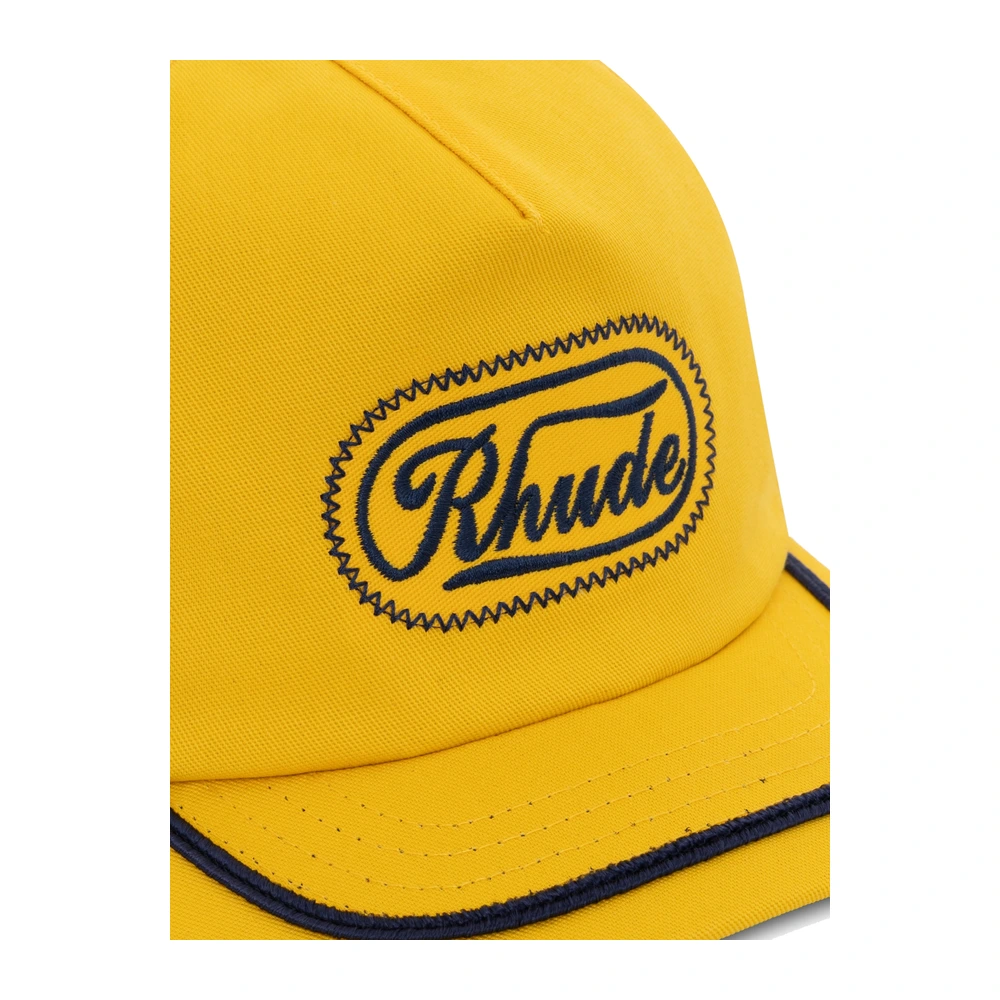 Rhude Patch Trucker Hat Yellow / Navy