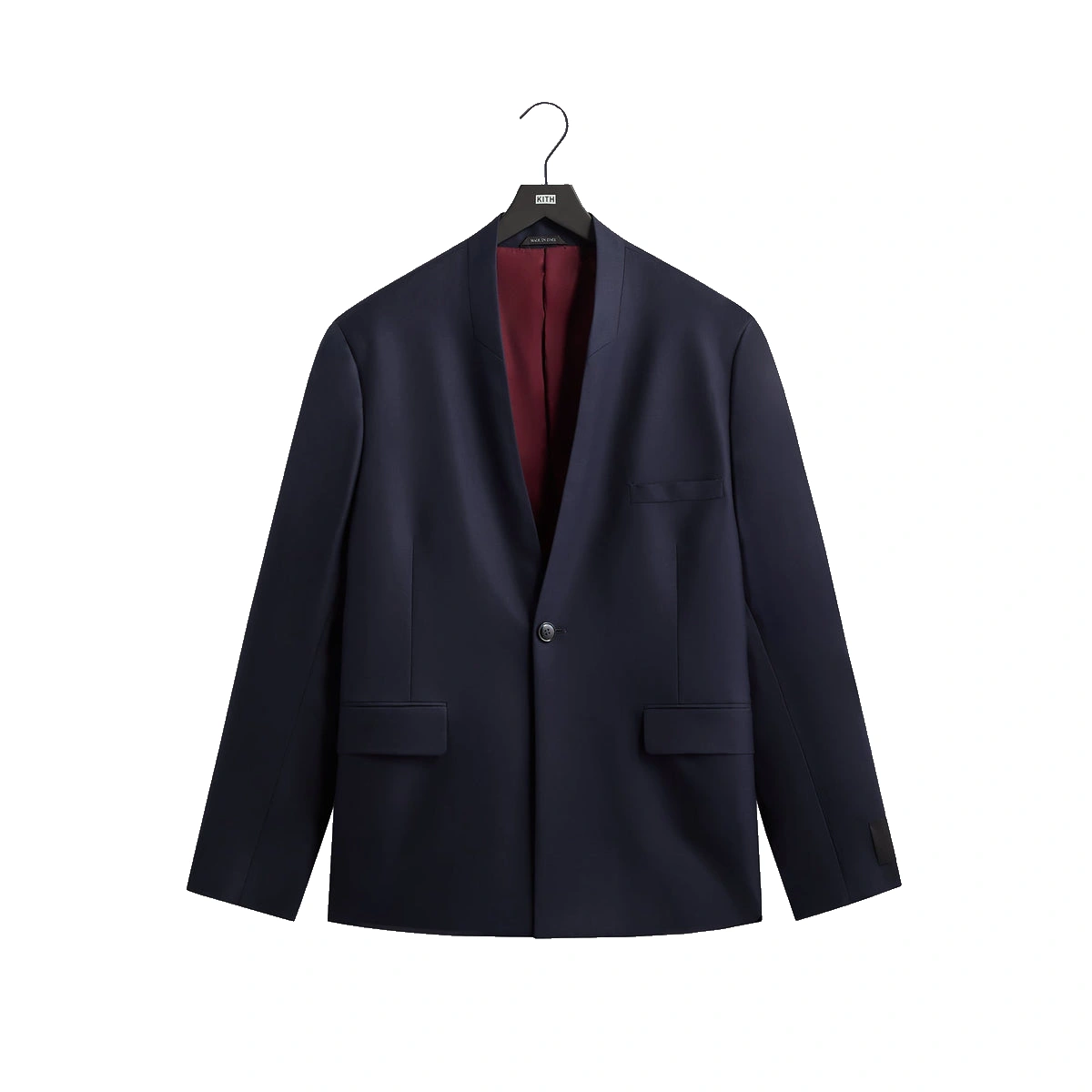 Giorgio Armani &Kin Cropped Collarless Jacket Blue / Navy