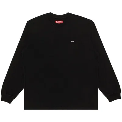 Supreme Small Box L/S Tee (SS26) Black