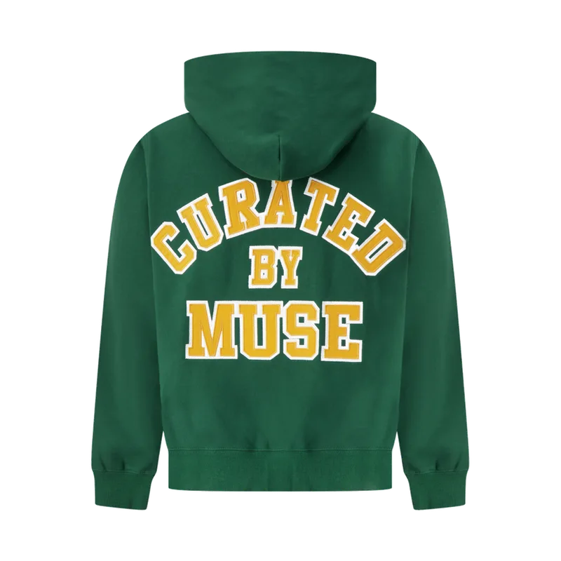 CBM Sweat à capuche zippé épais Vert Kelly
