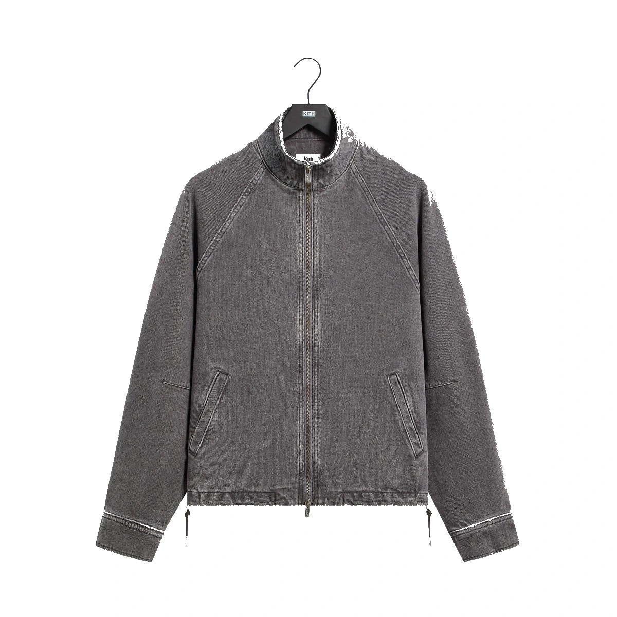 Kith Herringbone Denim Efron Track Jacket Mineral
