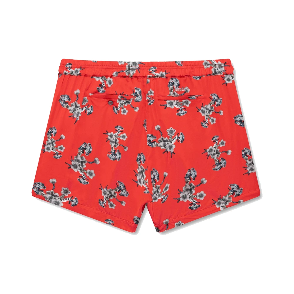 Rhude Turbo Floral PJ Shorts Red / White / Multi