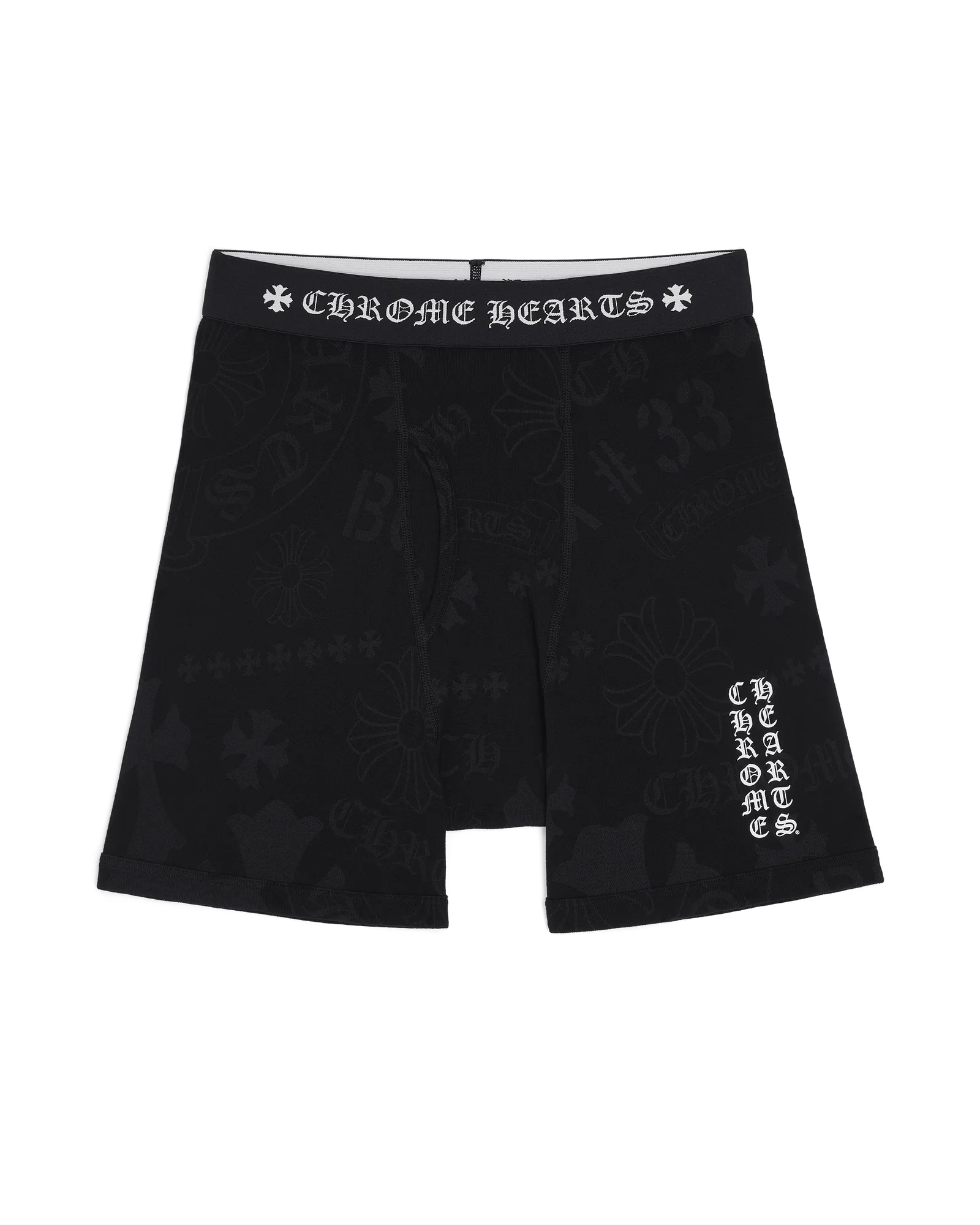 Chrome Hearts Classic Rib Boxer Brief Black Stencil
