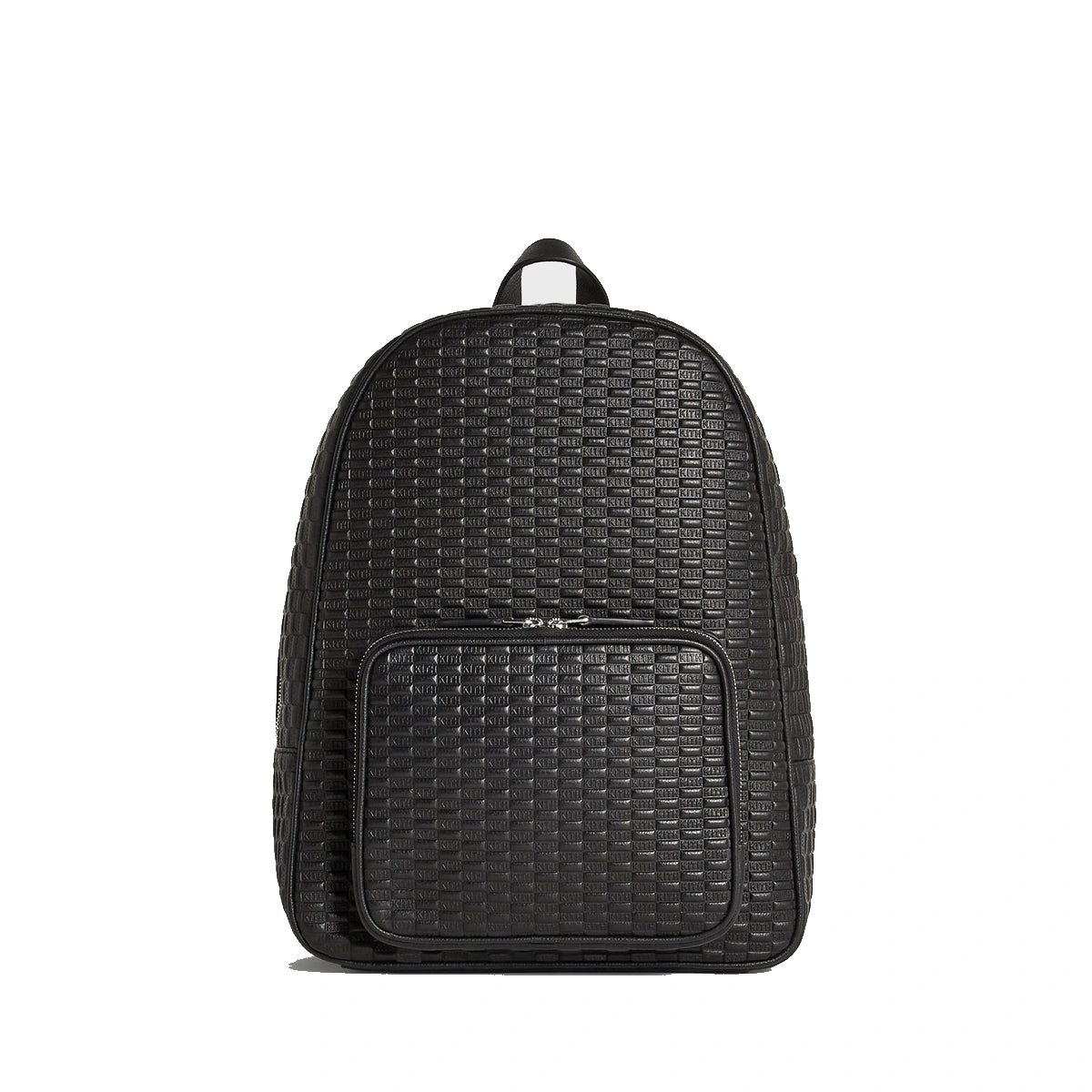 Kith Monogram Tumbled Leather Backpack Black