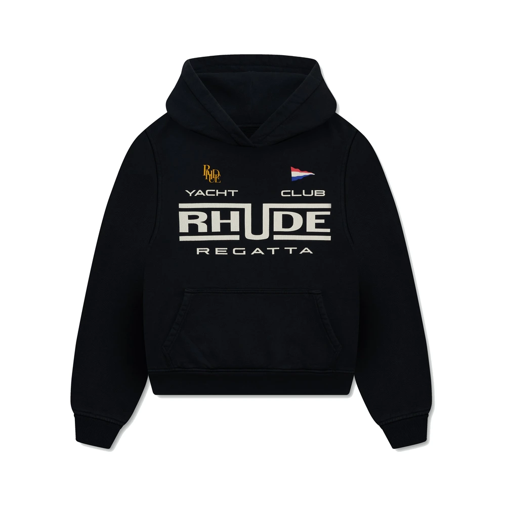 Rhude Regatta Club Hoodie Vintage Black