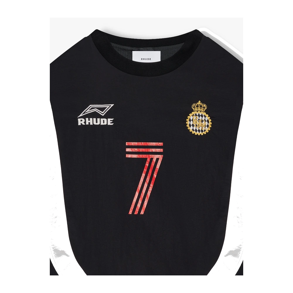 Rhude Lago Soccer Crewneck Vintage Black