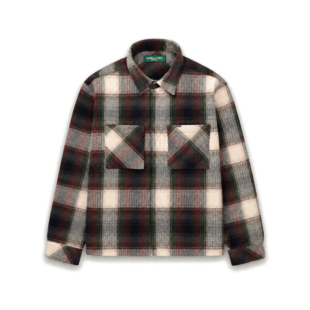 Kuwalla Tee Plaid Overshirt Olive
