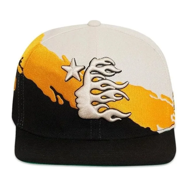 Hellstar Paintbrush Snapback Hat 'Orange/Black'