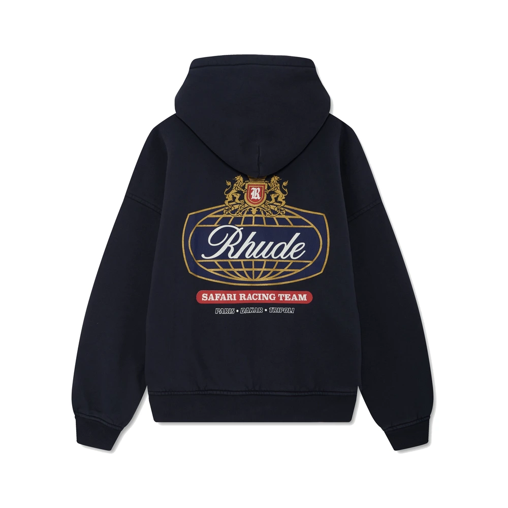 Rhude Safari Crest Hoodie Vintage Black