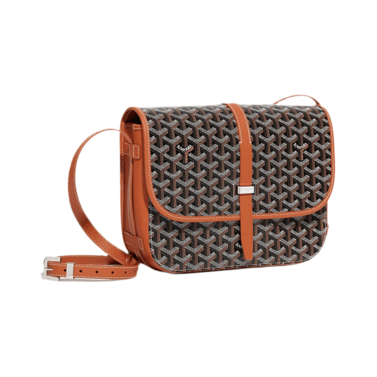 Goyard Belvedere MM Bag Black & Tan