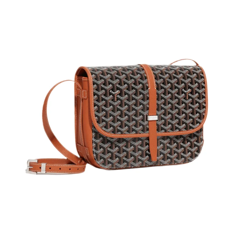 Goyard Belvedere MM Bag Black & Tan