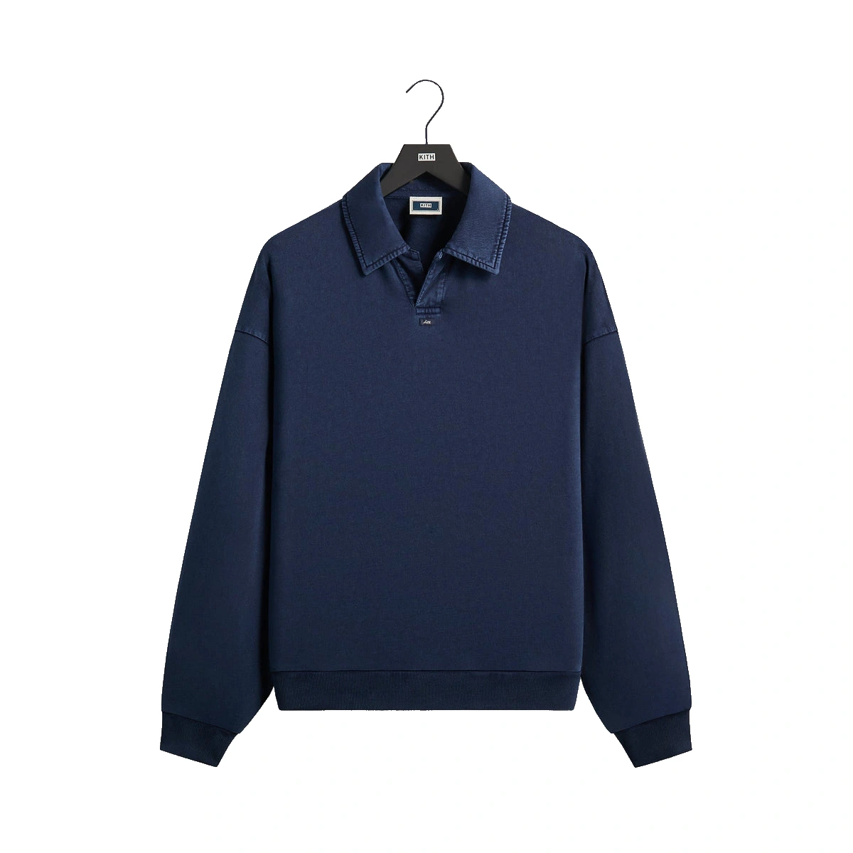 Kith Indigo Micro Fleece Nelson Pullover Dark Indigo