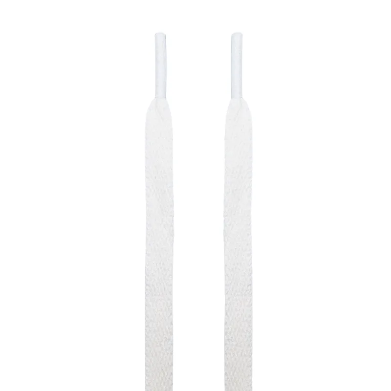 Kulture Klash White Jordan Flat Shoelaces