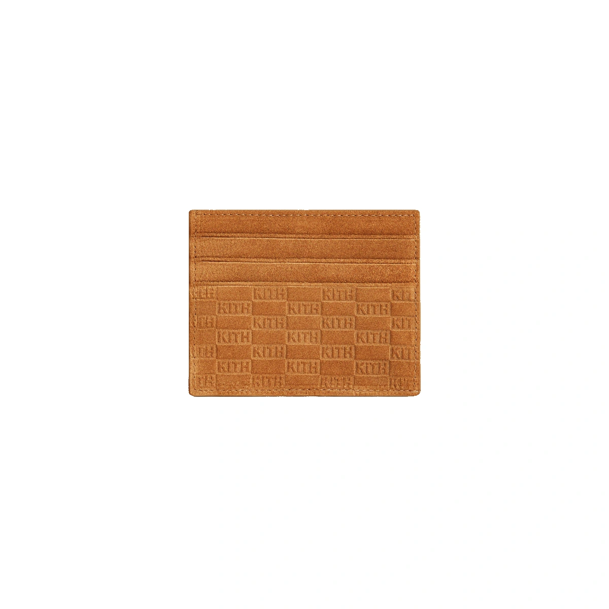 Kith Monogram Suede Cardholder Argil