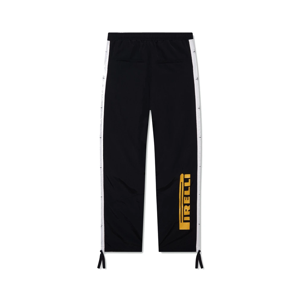 Rhude x Pirelli Star Piping Parachute Track Pant Black / Off White