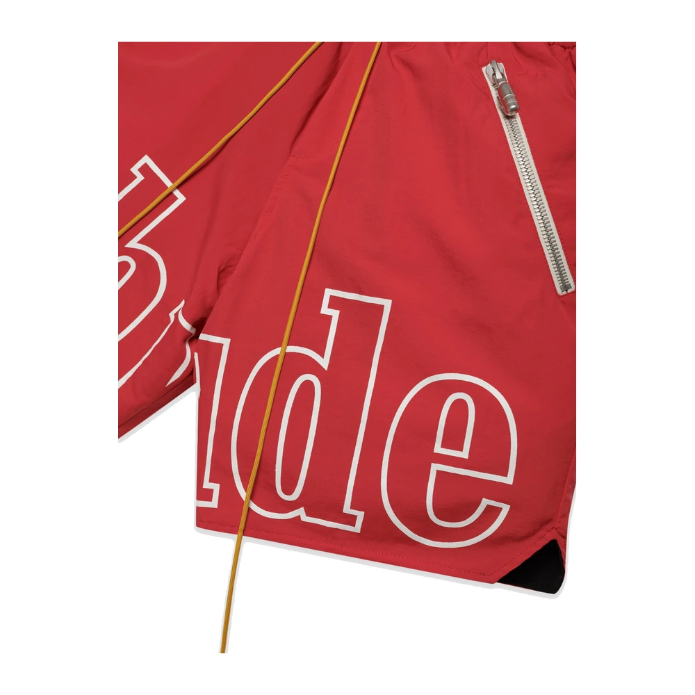Rhude Rh Logo Shorts Red / White