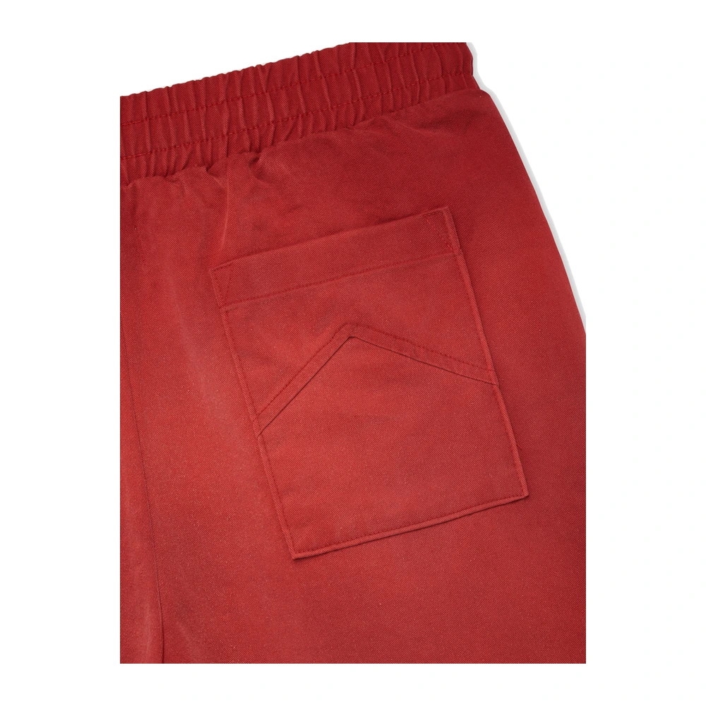 Rhude Washed Rh Logo Track Short Washed Red / White
