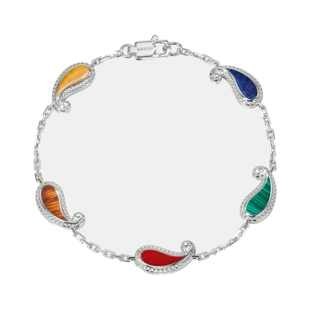Rhude You Bracelet — Silver/Multi .925 Silver / Multi