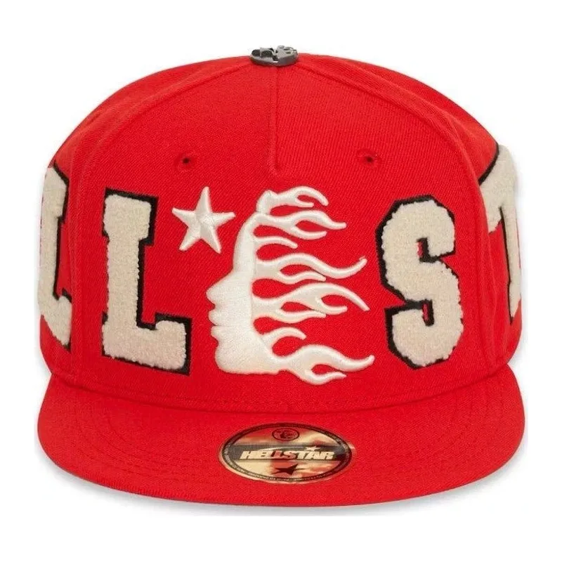 Hellstar OG Patch Fitted Hat Red
