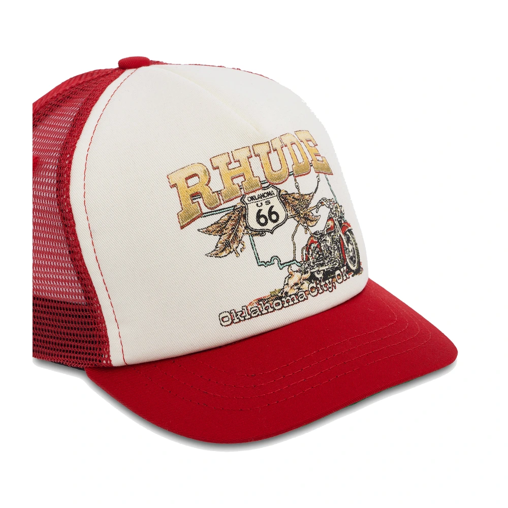 Rhude Oklahoma 66 Trucker Hat Red / White / Multi