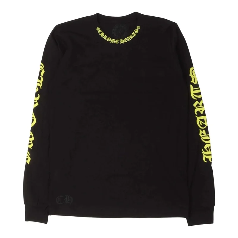 Chrome Hearts Black Neon Neck Script LongSleeves