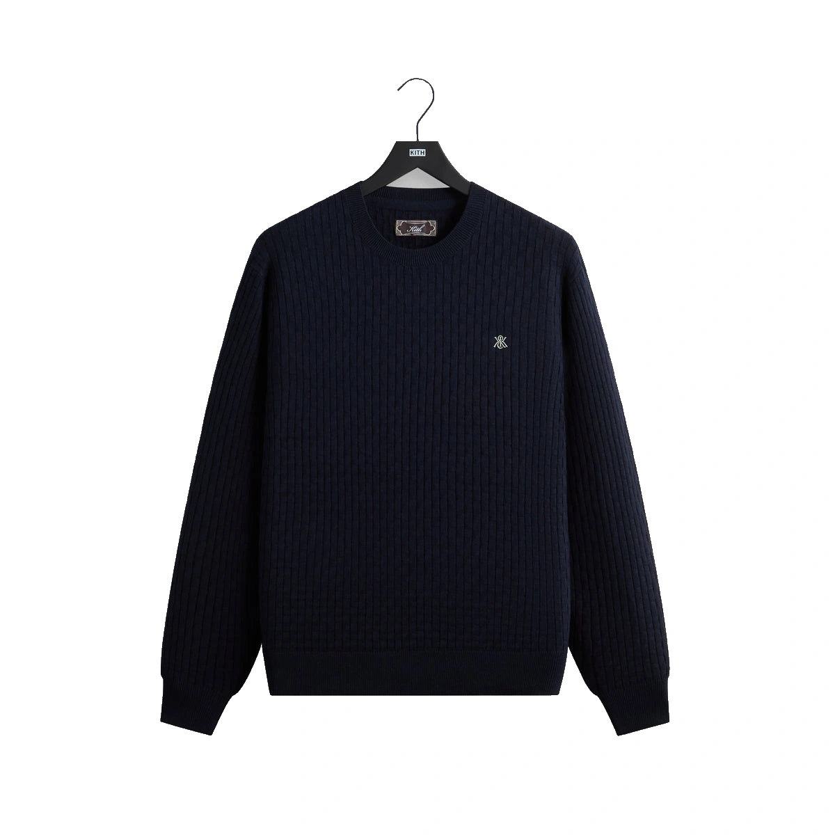 Kith Basketweave Tilden Crewneck Nocturnal