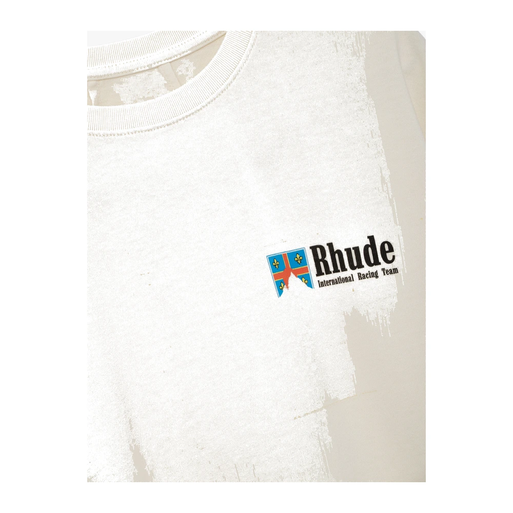 Rhude Clermont-Ferrand Intl Racing Tee Vintage White / Black