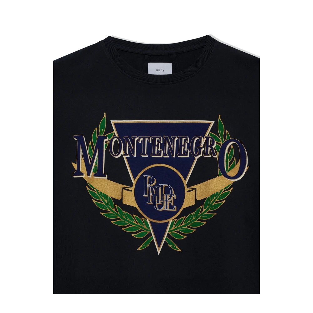 Rhude Montenegro Regatta LS Tee Vintage Black / Navy / Green