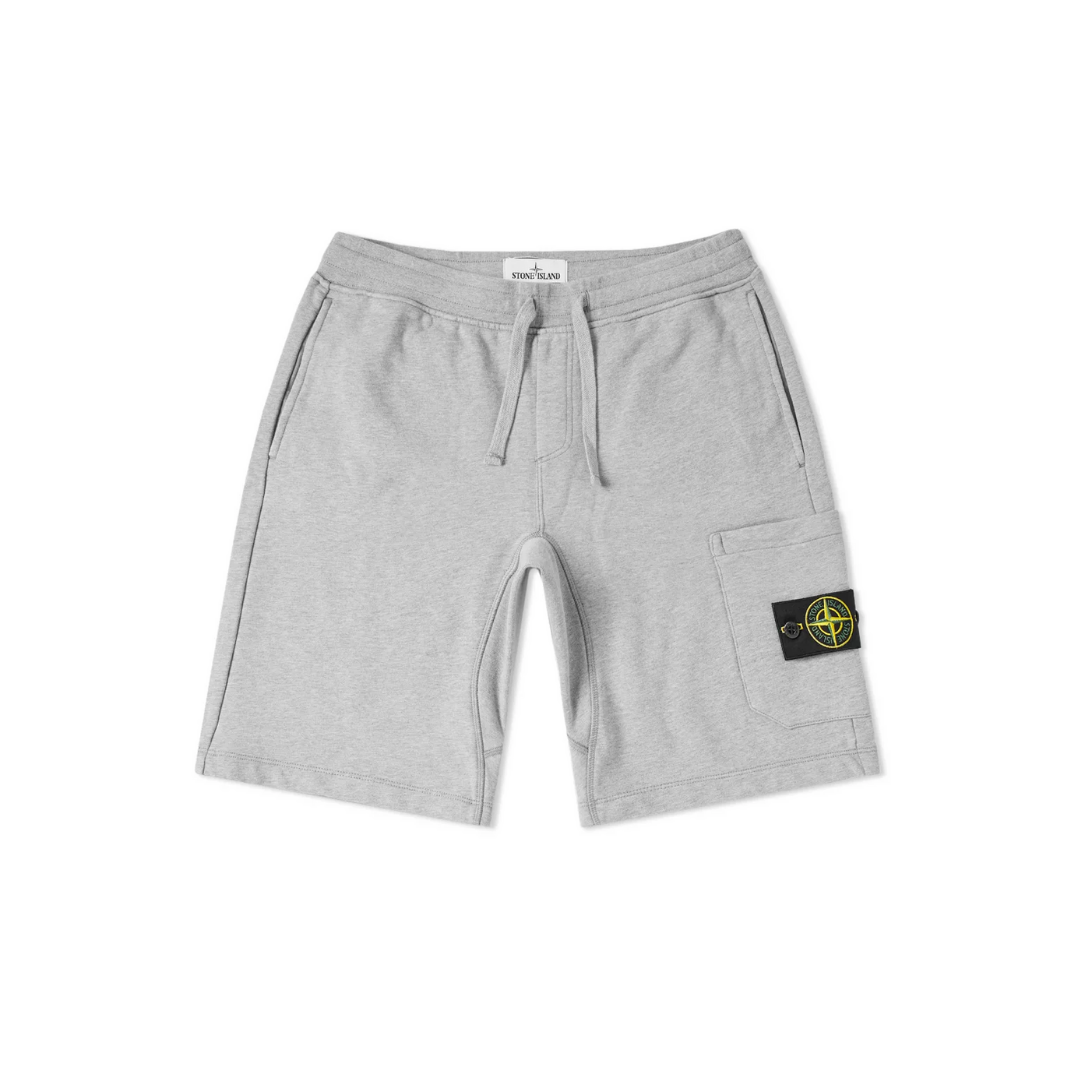 Stone Island Garment Dyed Sweat Short - Grey