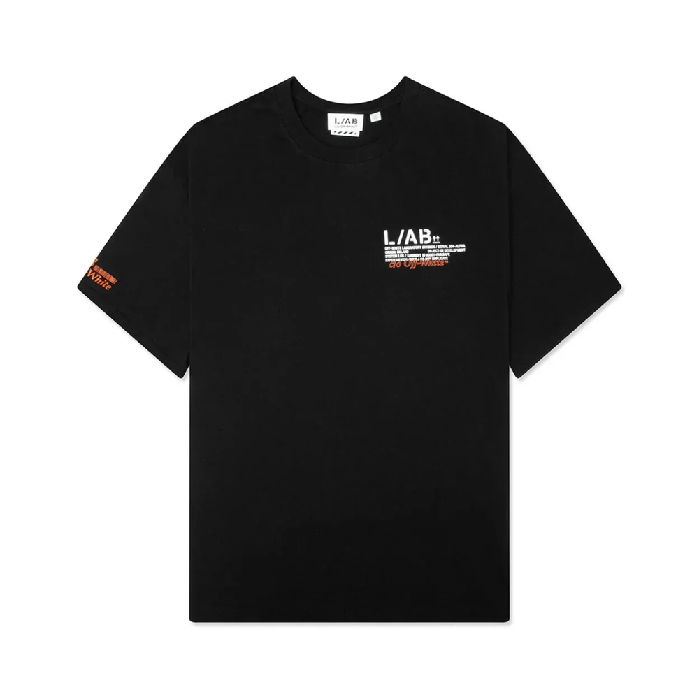 Off-White L/AB Off Active Duct Tape T-Shirt Black