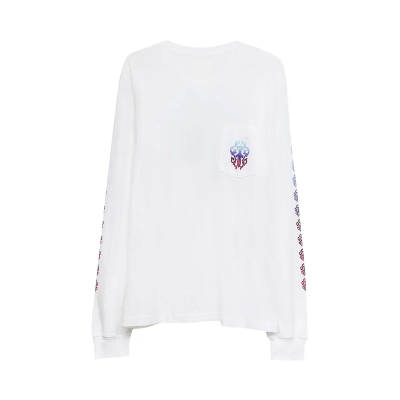 Chrome Hearts Gradient Motif t-shirt à manches longues blanc