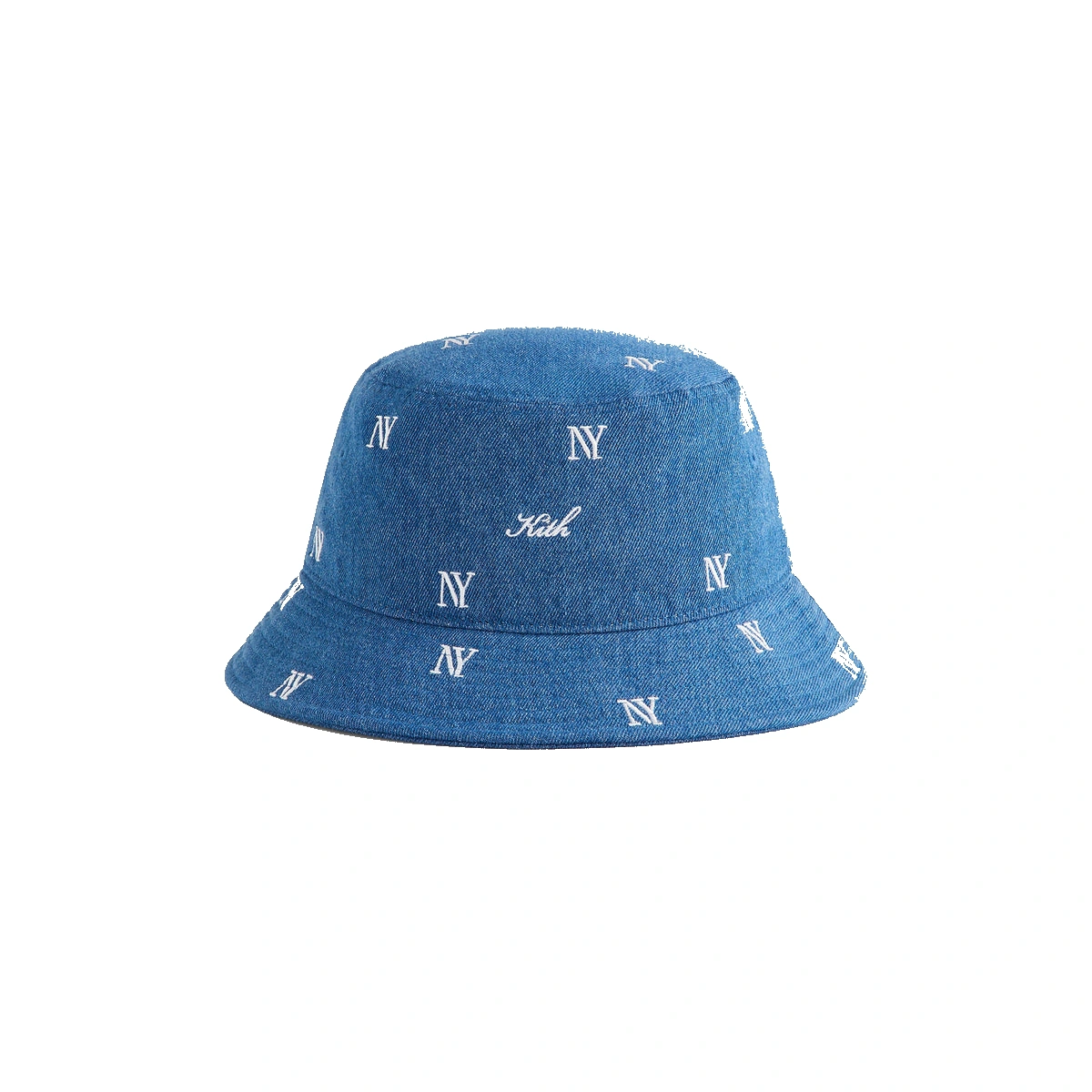 Kith NY All-Over Embroidery Dawson Bucket Hat Medium Indigo