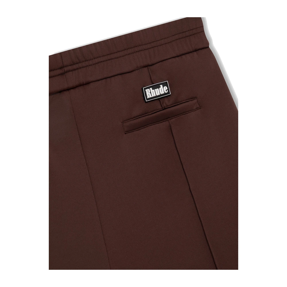 Rhude Trofeo Track Shorts Chocolate