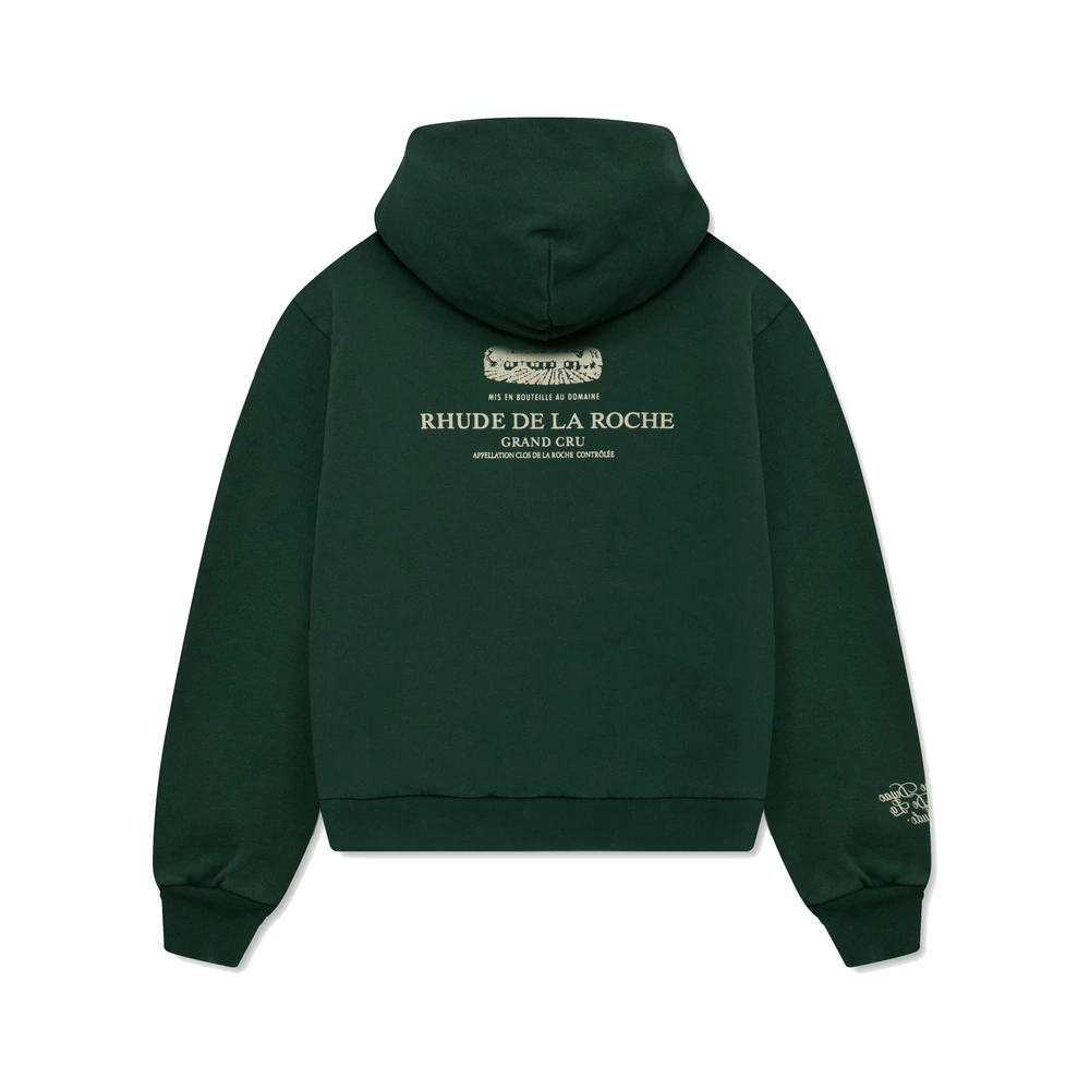 Rhude X Domaine Dujac Hoodie Green / White