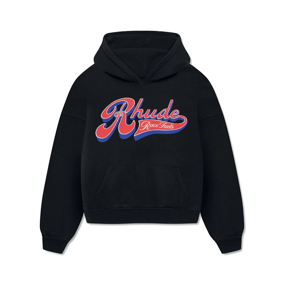 Rhude Pit Stop Hoodie Vintage Black / Blue / Red