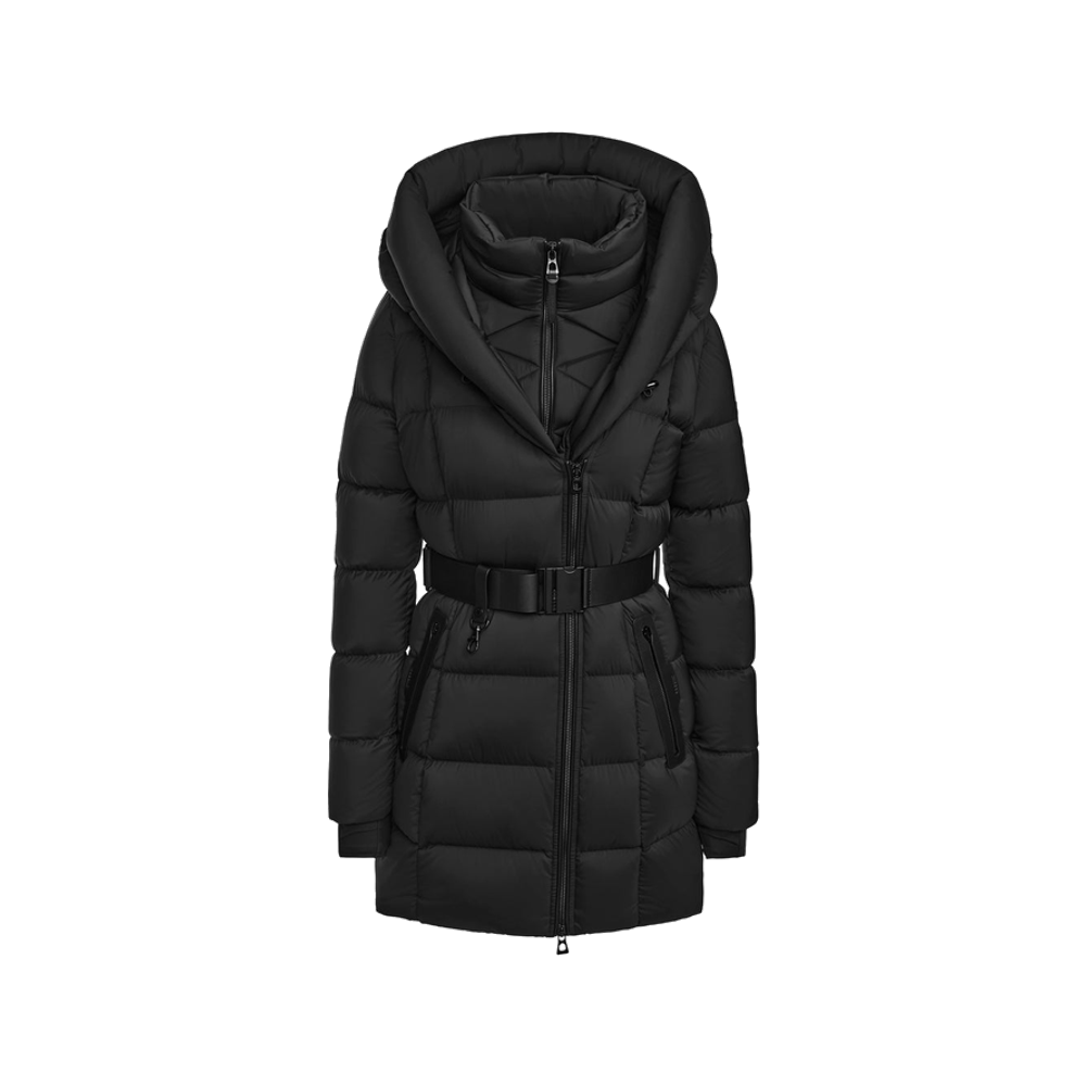 Rudsak Taylor Quilted Matte Down Puffer Deep Hood Black