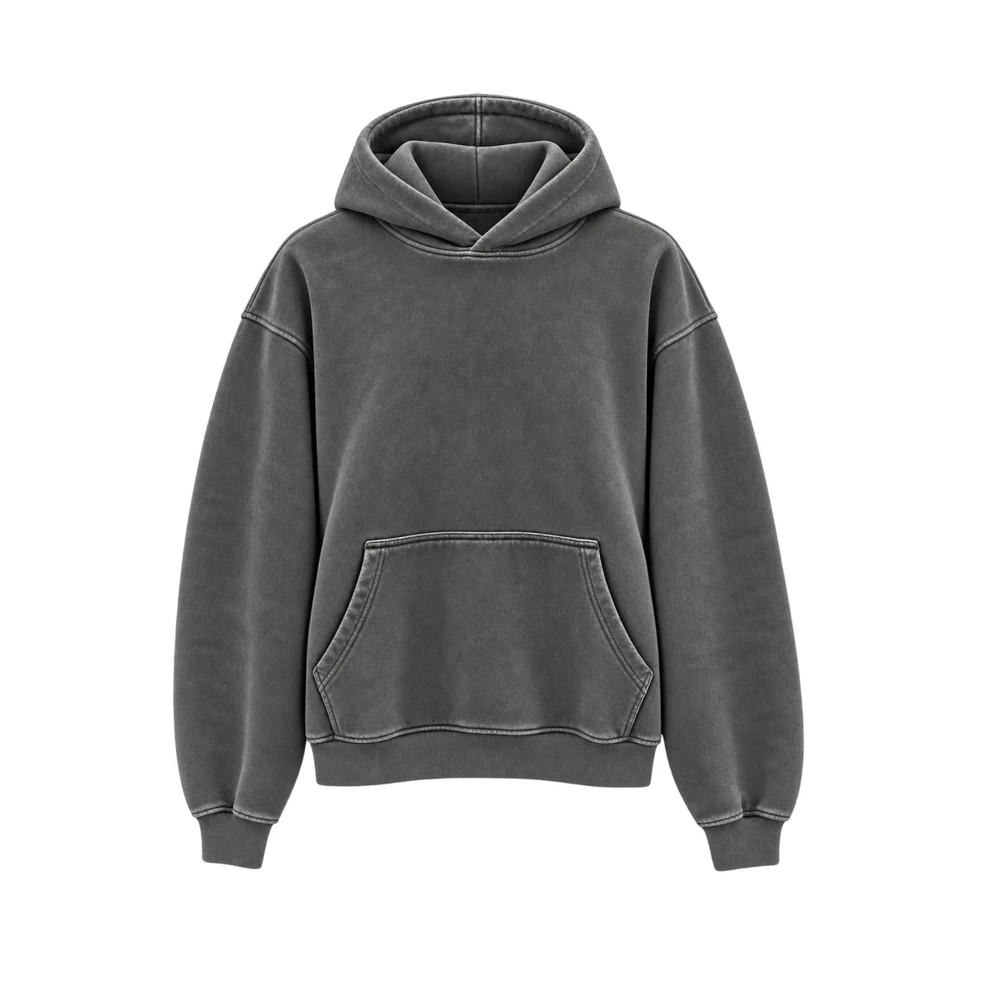 Tourn Heavyweight Wash Hoodie Dark Ash