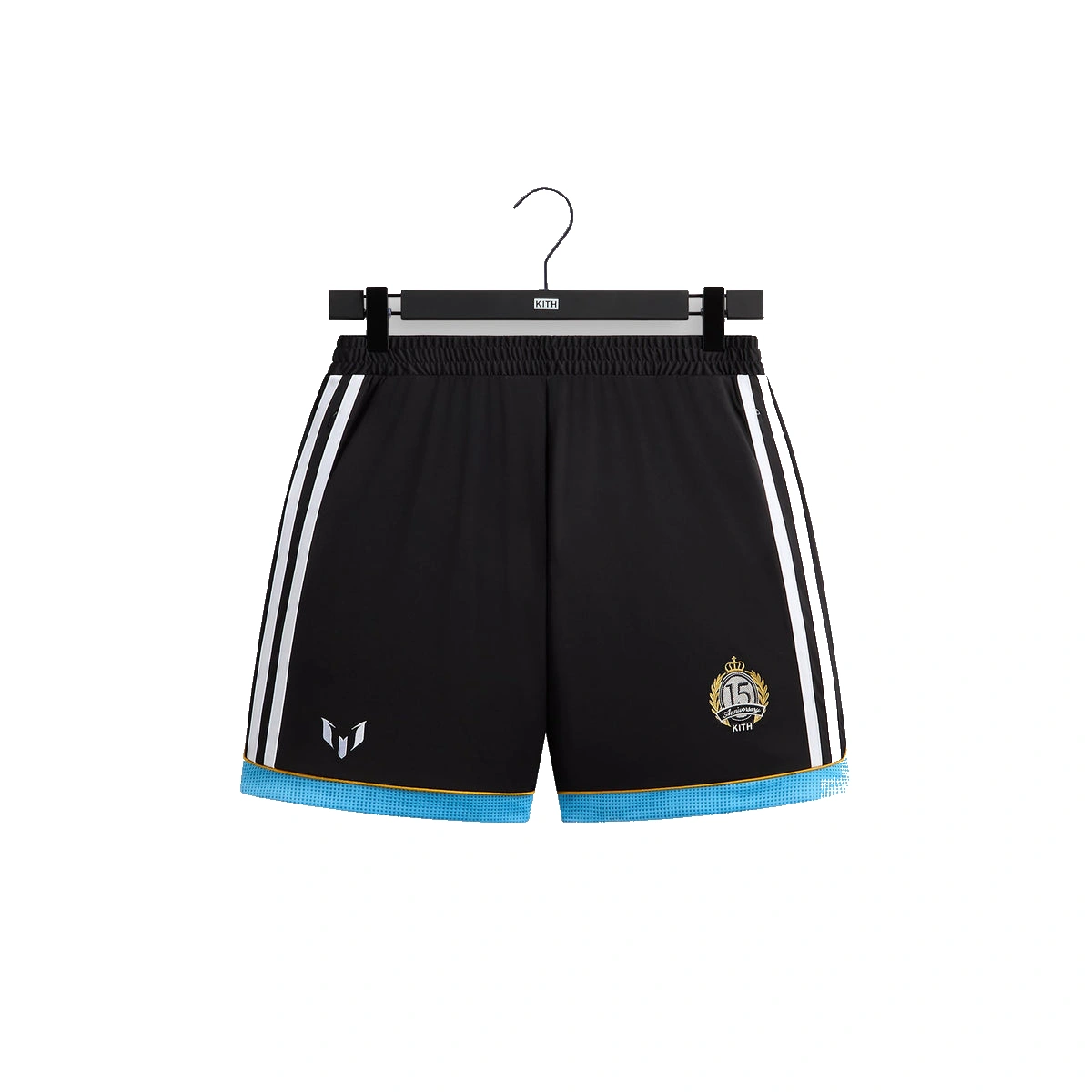 Kith & Messi for adidas Embroidered Football Short Black