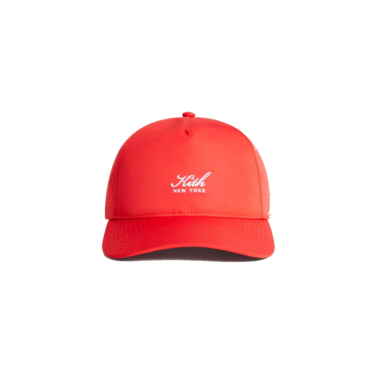 Kith Script Wrinkle Nylon Bay Low Pinch Crown Snapback Cinnabar