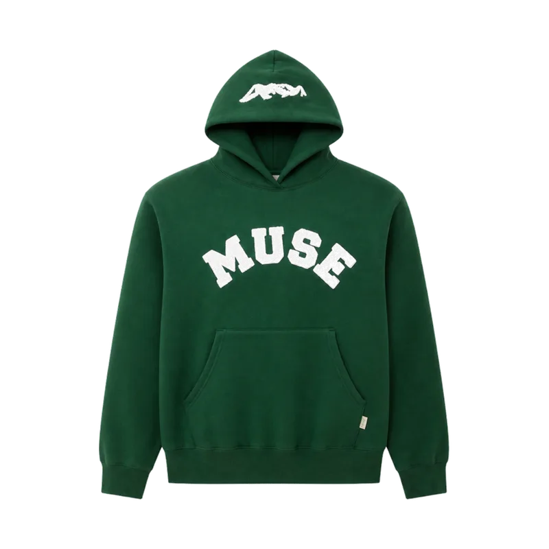 CBM Heavyweight Chenille Hoodie Green Pine