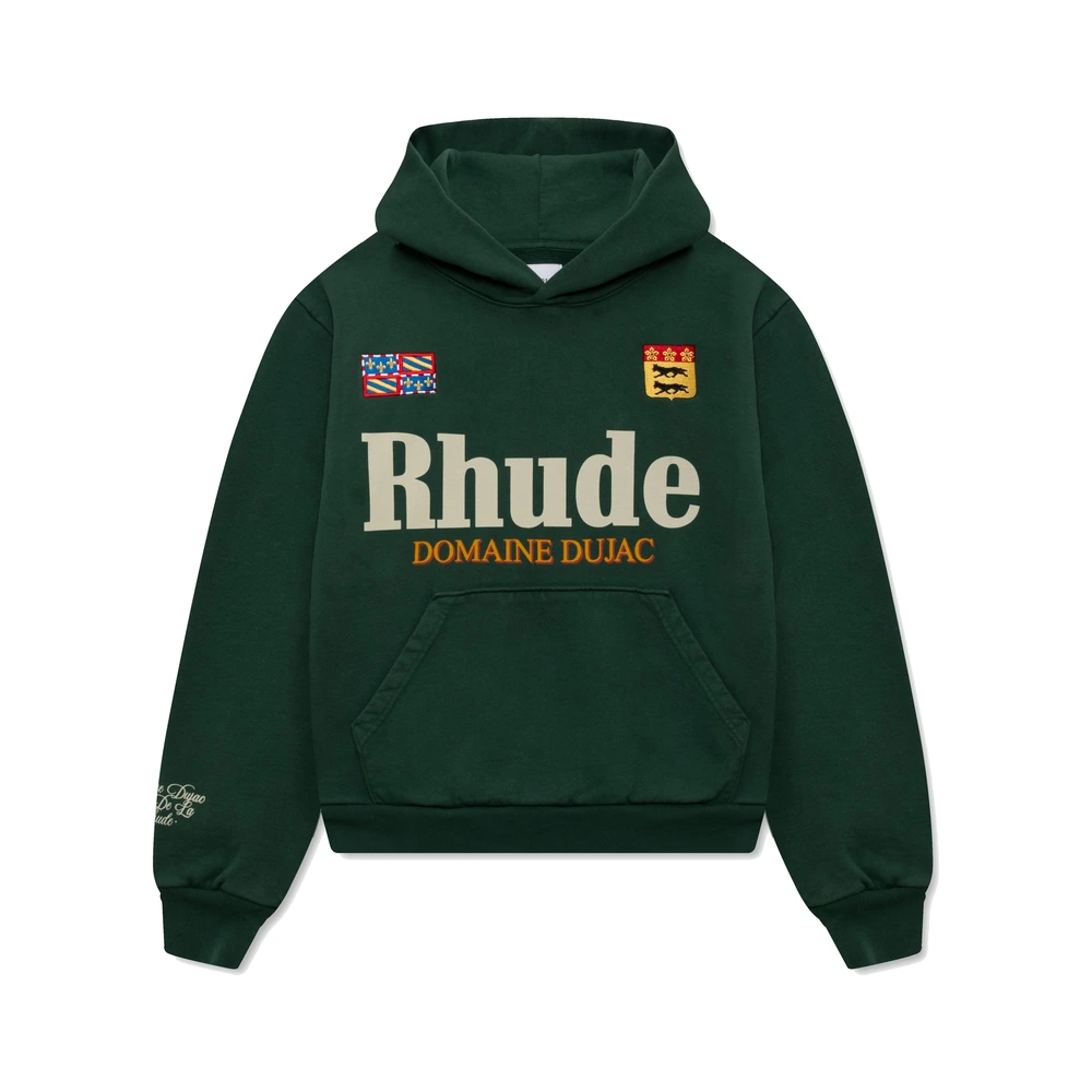 Rhude X Domaine Dujac Hoodie Green / White