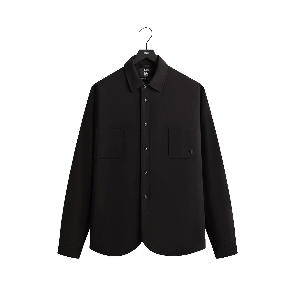 Giorgio Armani &Kin Milano Crepe Entrepreneur Shirt Black