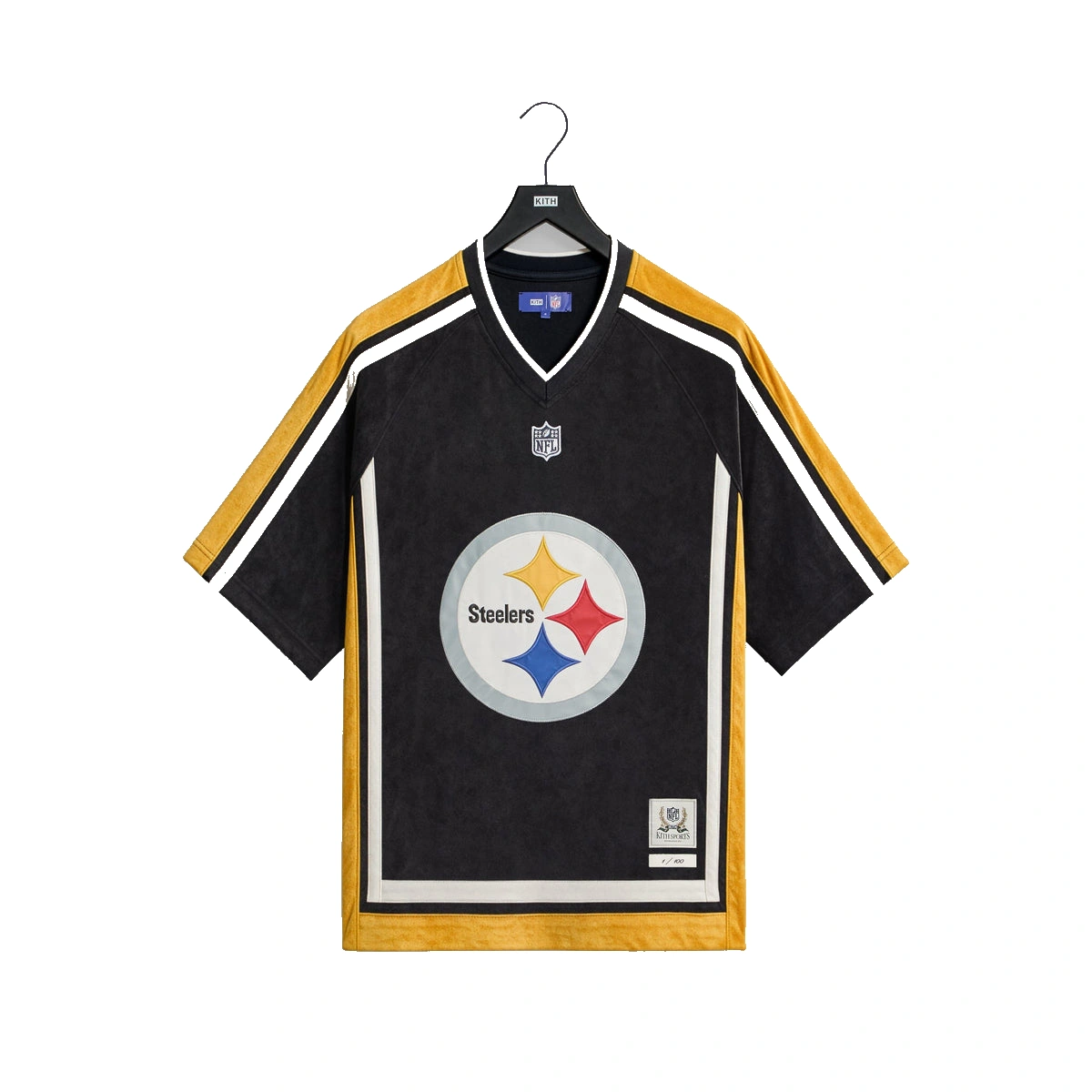 Kith & the NFL for the Pittsburgh Steelers Leon Shirt Black