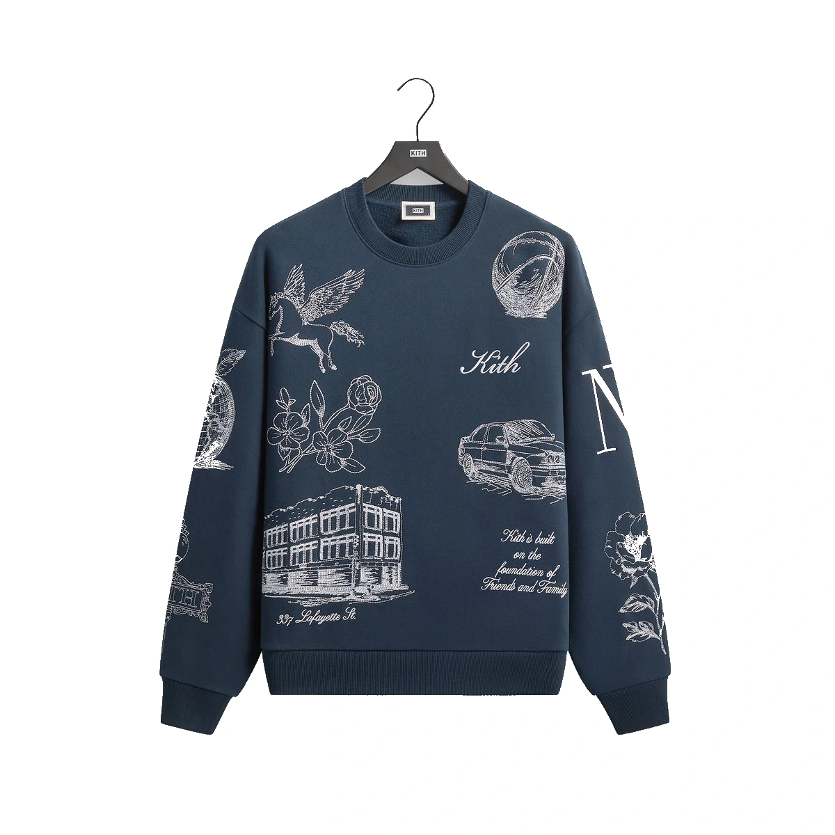 Kith New York To The World Nelson Crewneck Nocturnal
